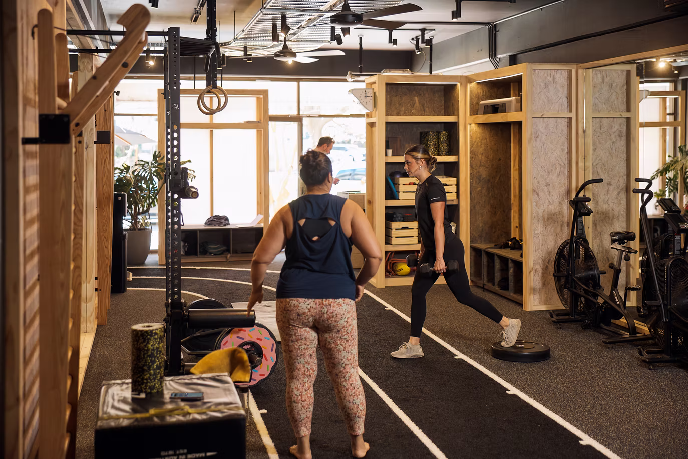 Client working through a weights block during a supervised session at Adapt, North Sydney