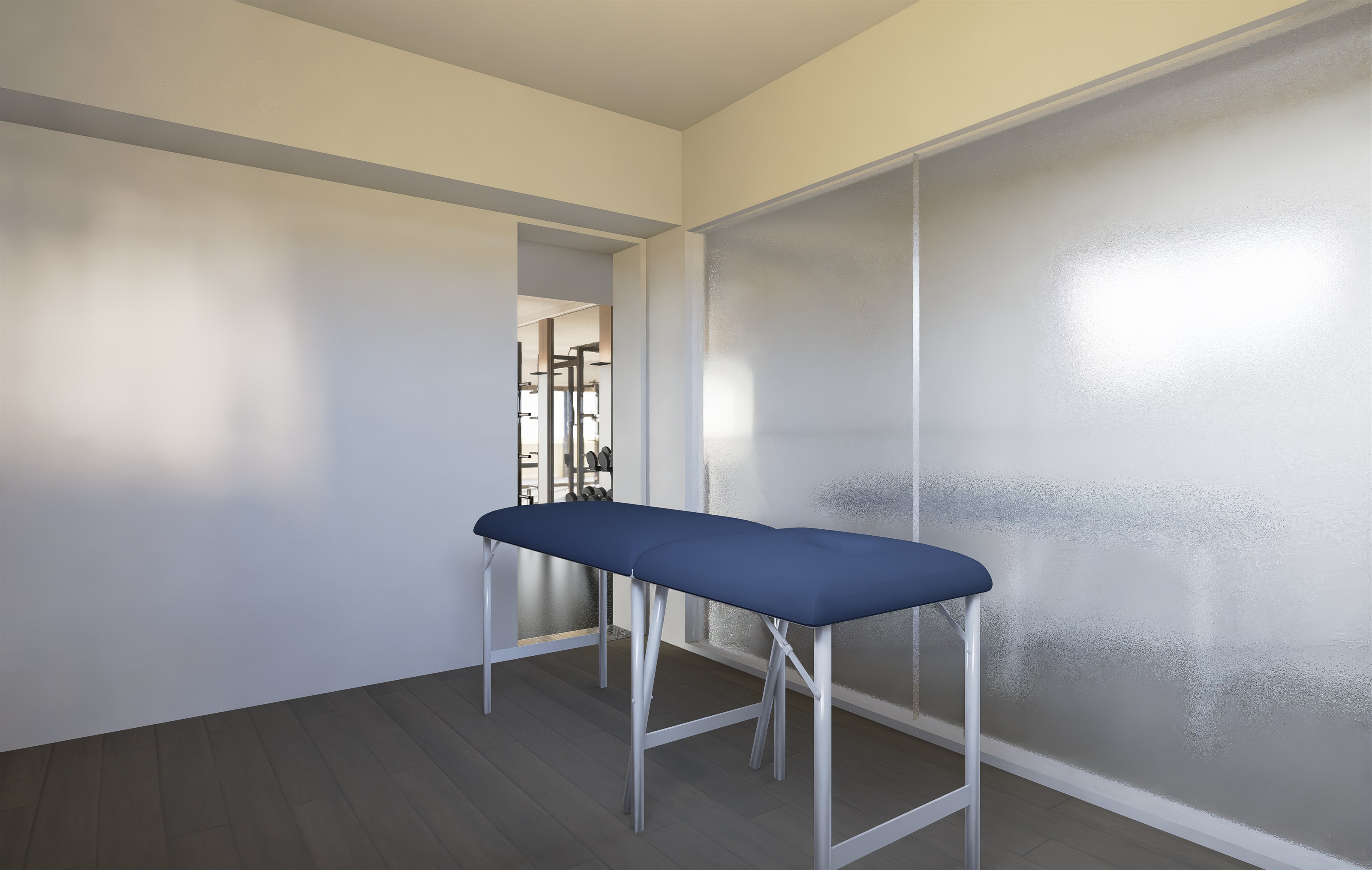 Render of a treatment room at Adapt, North Sydney